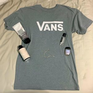 Mens classic grey t-shirt | Vans
